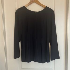 Ann Taylor Navy Peplum Top